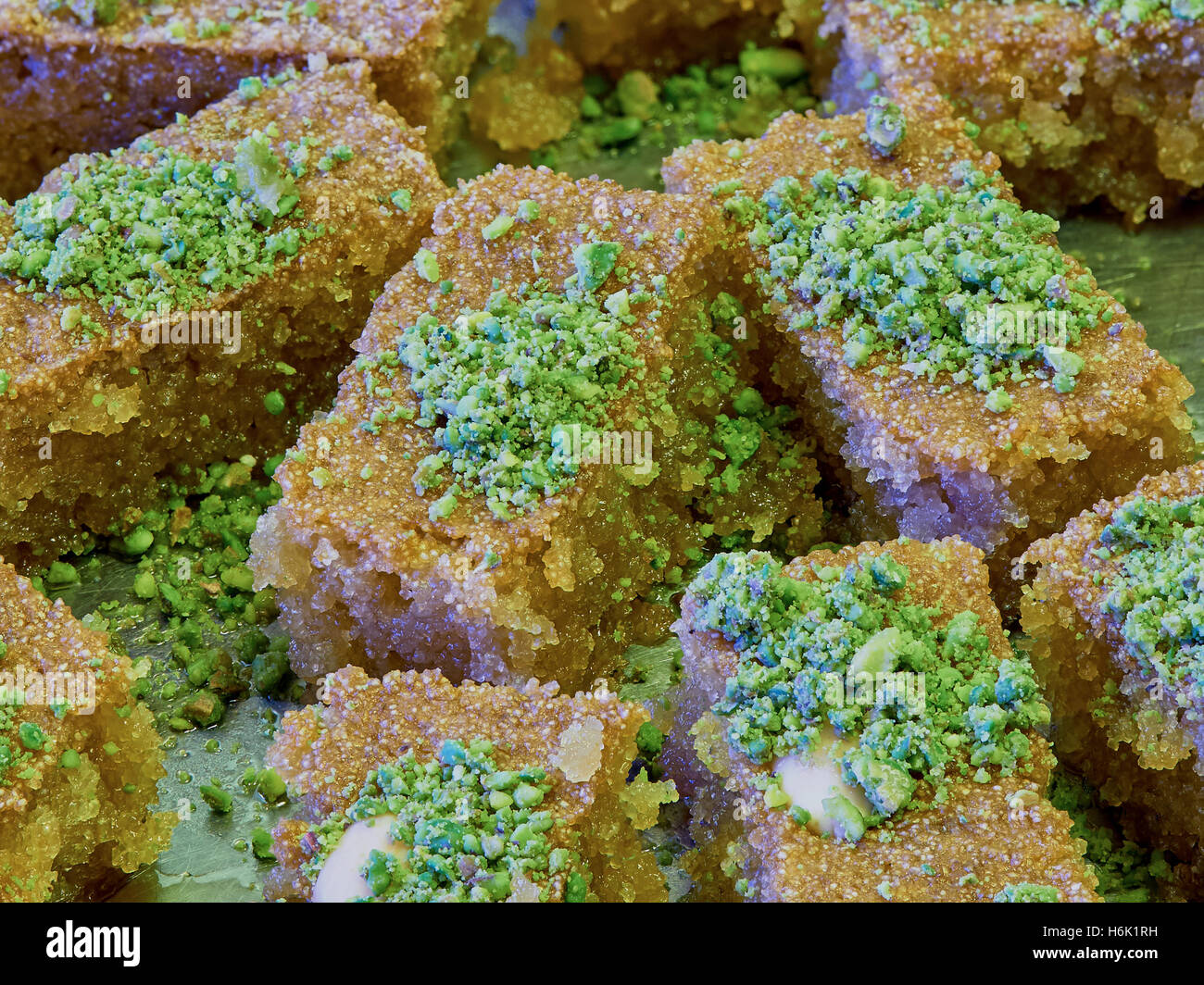 Turkish dessert (oriental sweets) in a restaurant Stock Photo - Alamy