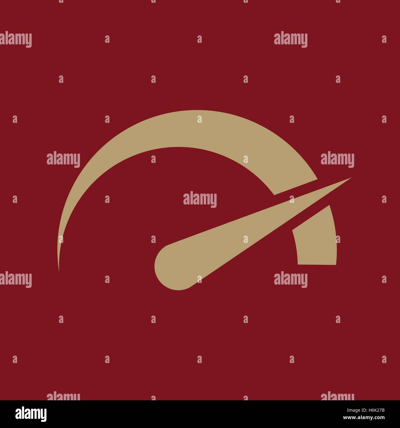 The tachometer, speedometer and indicator icon. Performance measurement