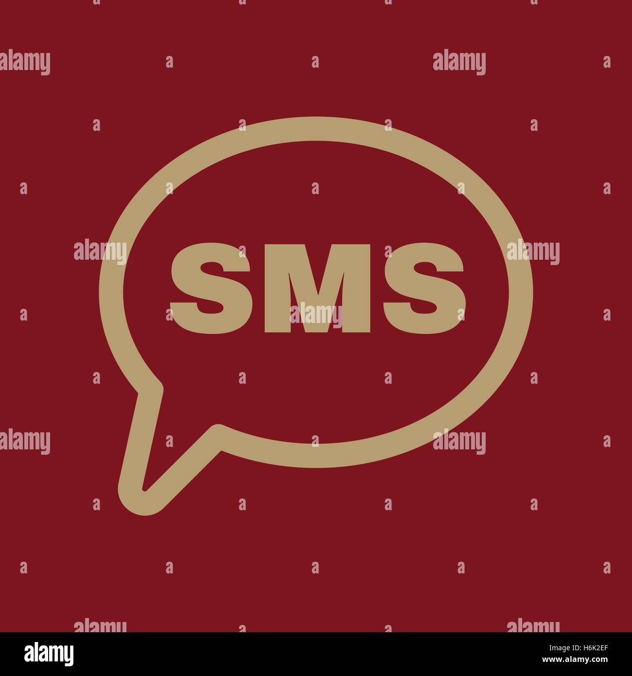 The sms icon. Text message symbol. Flat Vector illustration Stock ...
