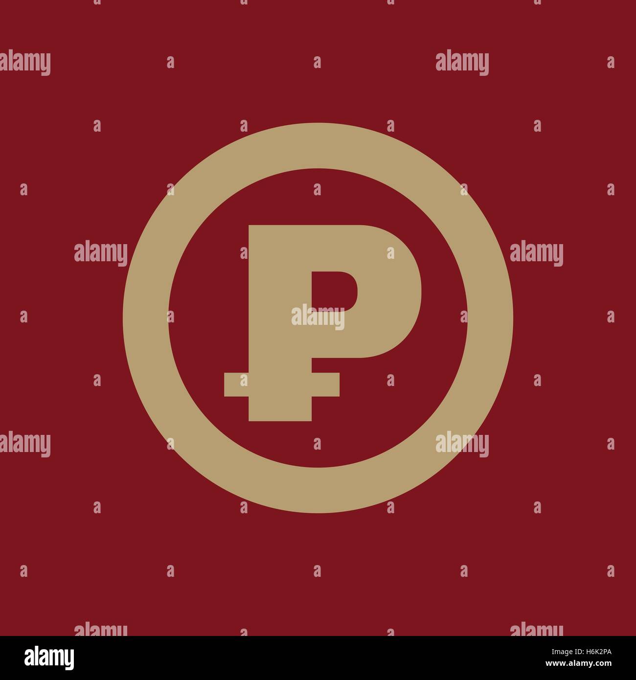 The ruble icon. Cash and money, wealth, payment symbol. Flat Vector ...