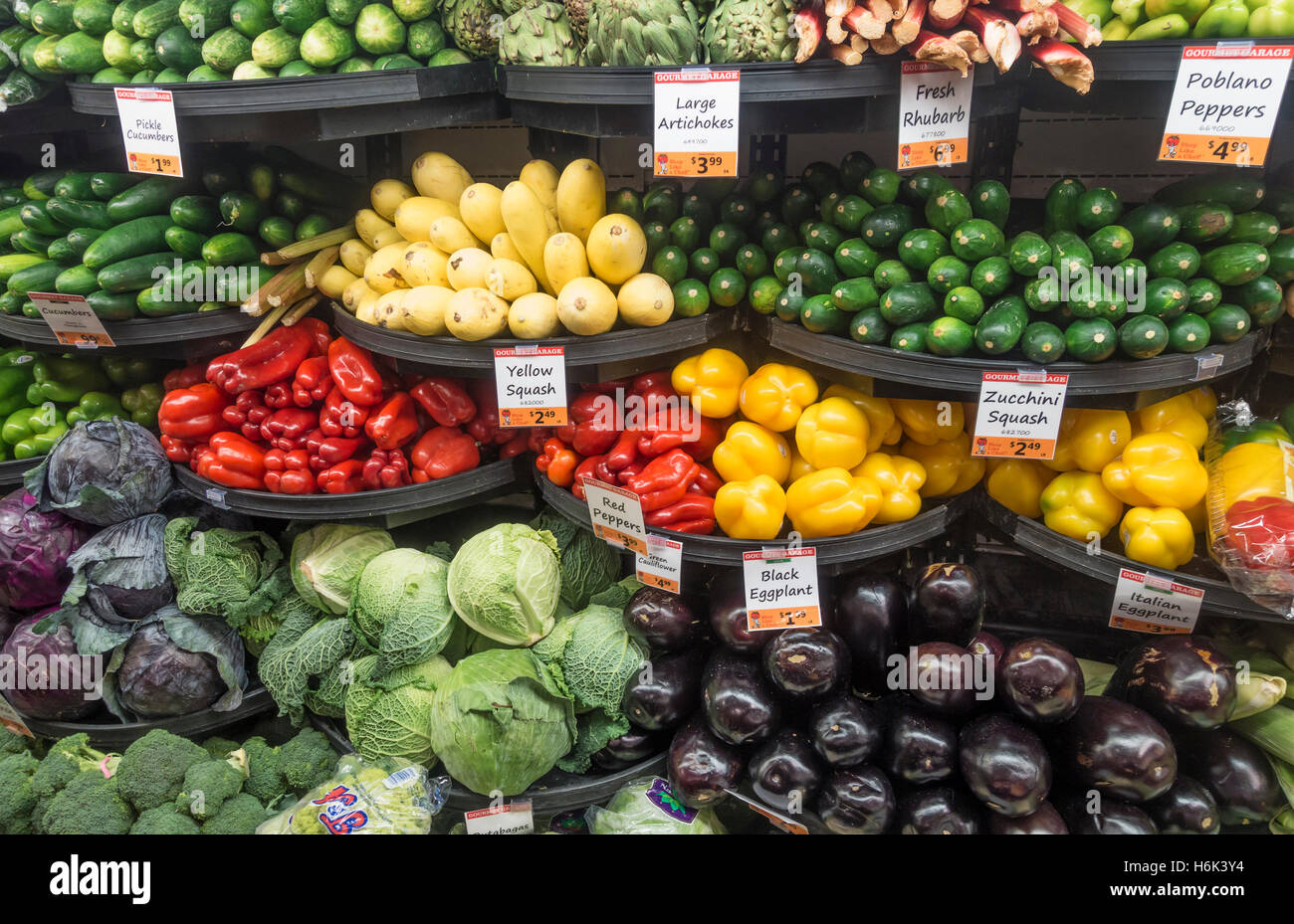 fresh vegetables selling in a New York City supermarket Stock Photo Alamy