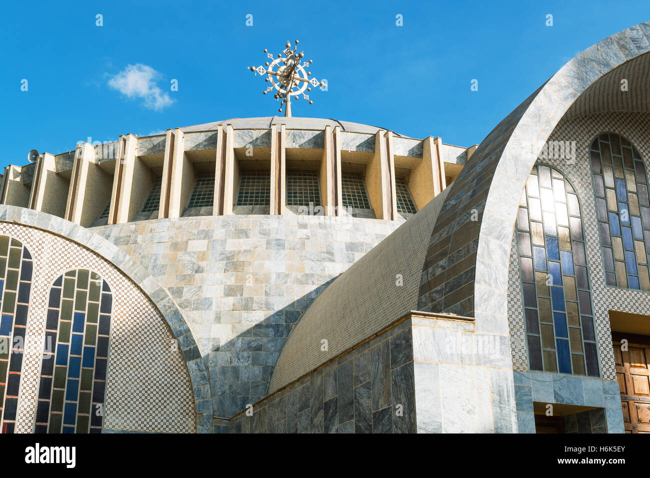 Ethiopia, Axum, the modern church of Our Lady Mary of Sion Stock Photo