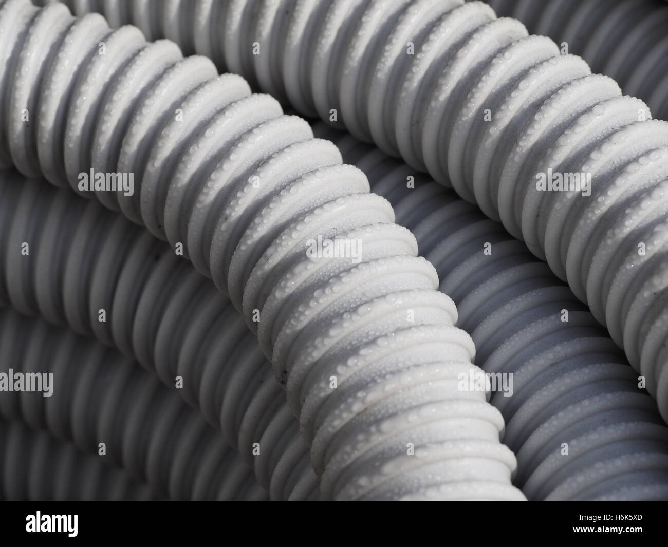 KAOFLEX flexible spiral cable management hose Stock Photo