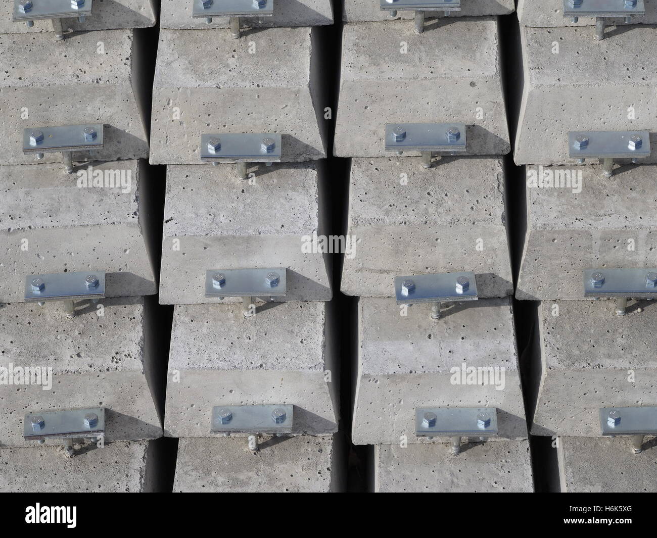 Lightning conductor concrete base Stock Photo Alamy