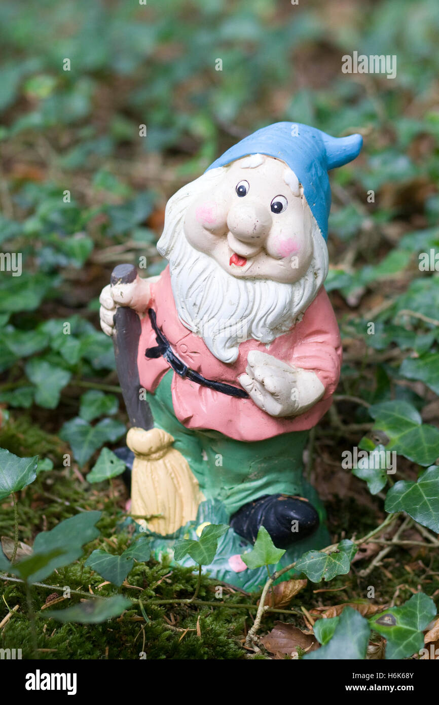 garden gnome Stock Photo