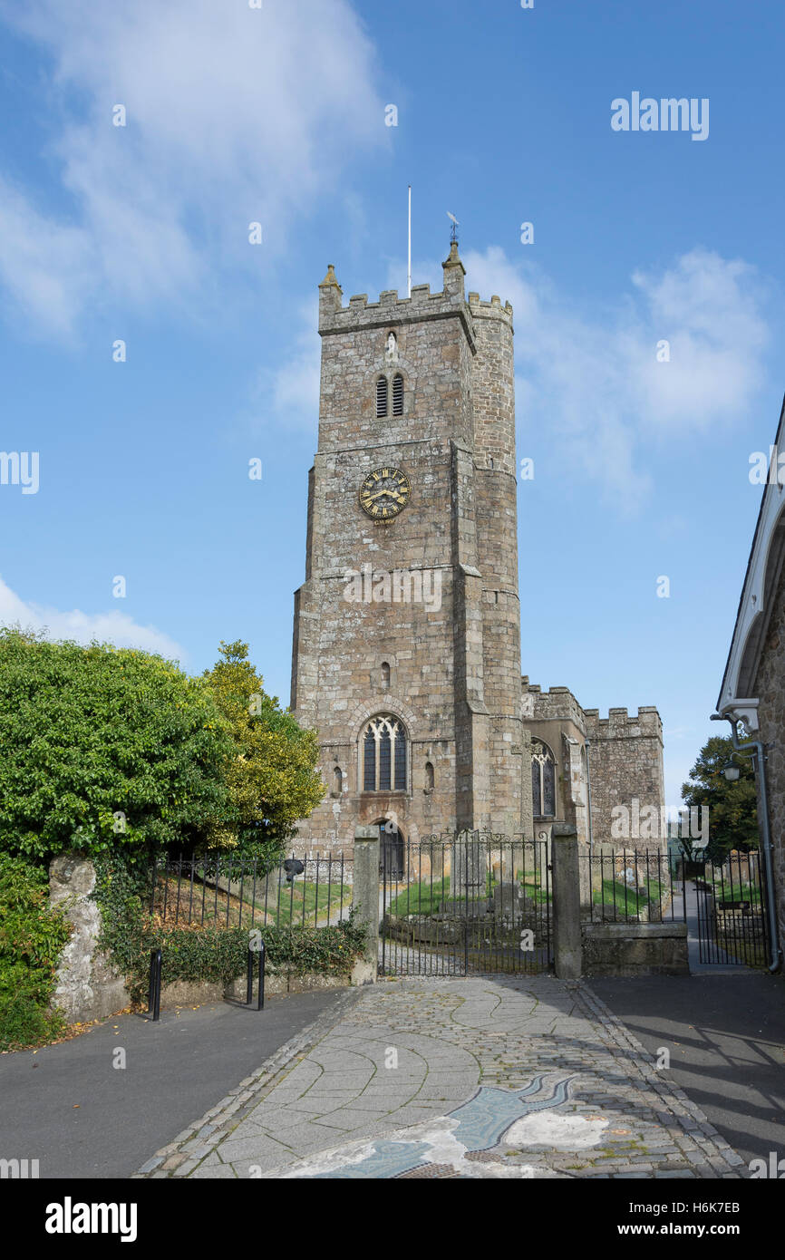 St Andrew's Church, Fore Street, Moretonhampstead, Dartmoor National Park, Devon, England, United Kingdom Stock Photo
