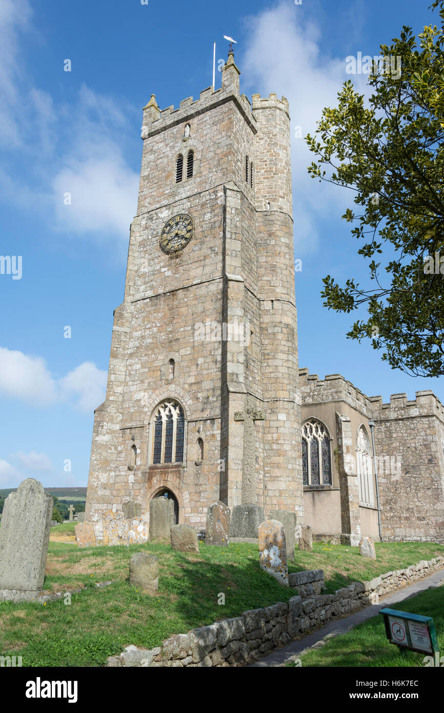 St Andrew's Church, Fore Street, Moretonhampstead, Dartmoor National Park, Devon, England, United Kingdom Stock Photo