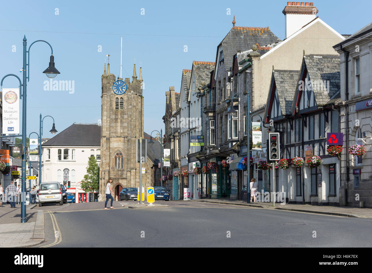 Fore Street, Okehampton, Devon, England, United Kingdom Stock Photo