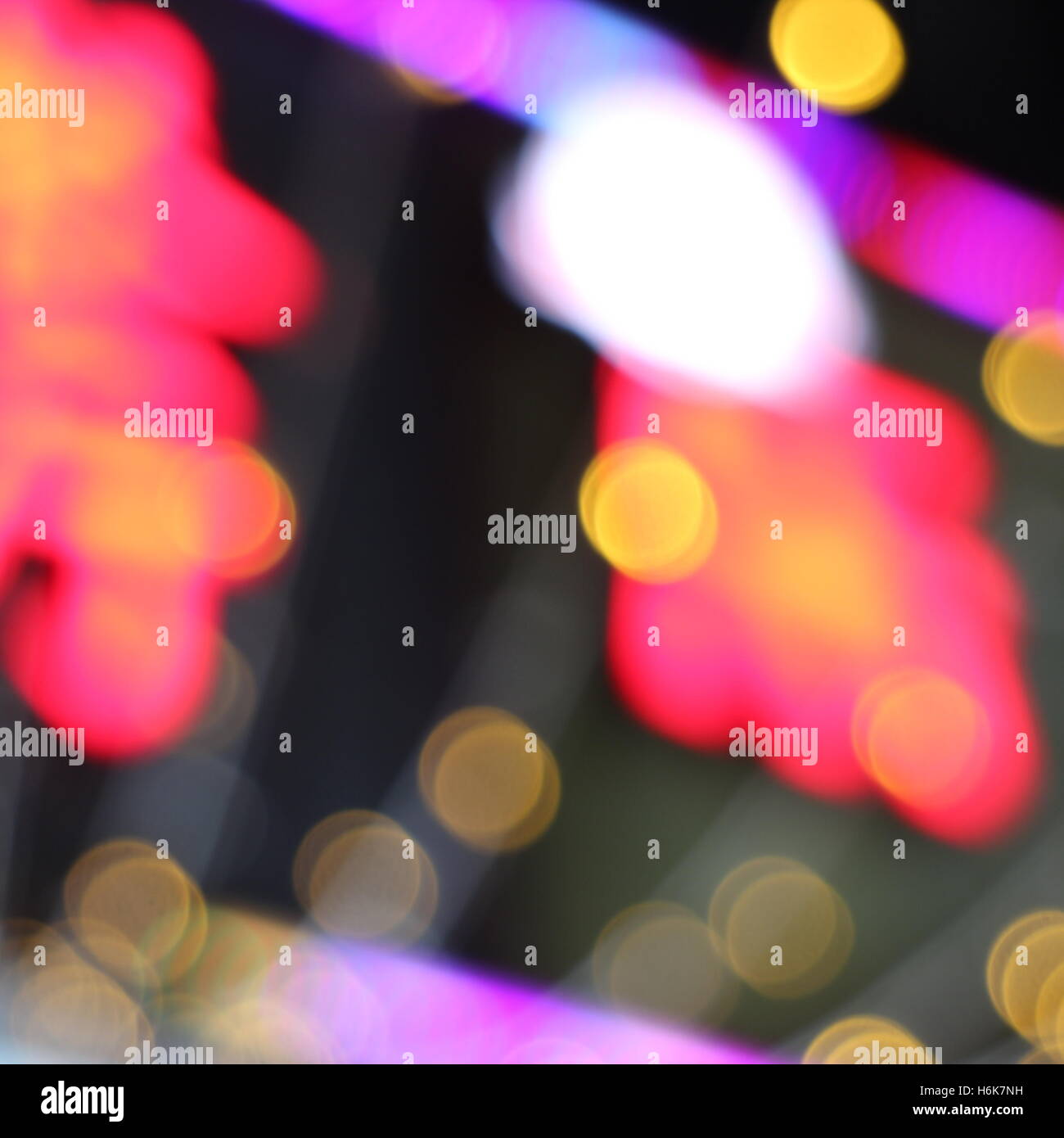 Defocused night lights on street Stock Photo - Alamy