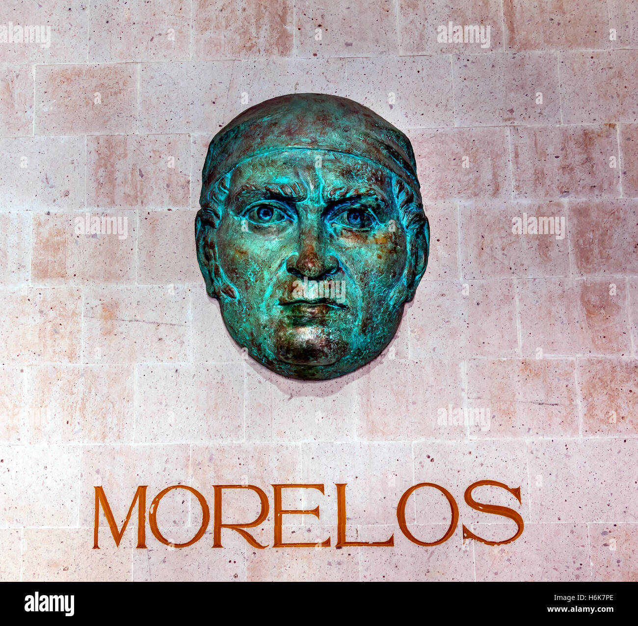 Jose Maria Morelos Bust Statue Alhondiga de Granaditas Independence Museum Guanajuato Mexico