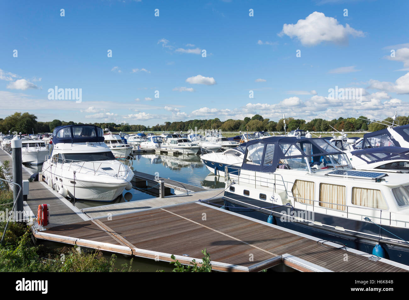 Racecourse Marina on River Thames, Maidenhead Road, Windsor, Berkshire
