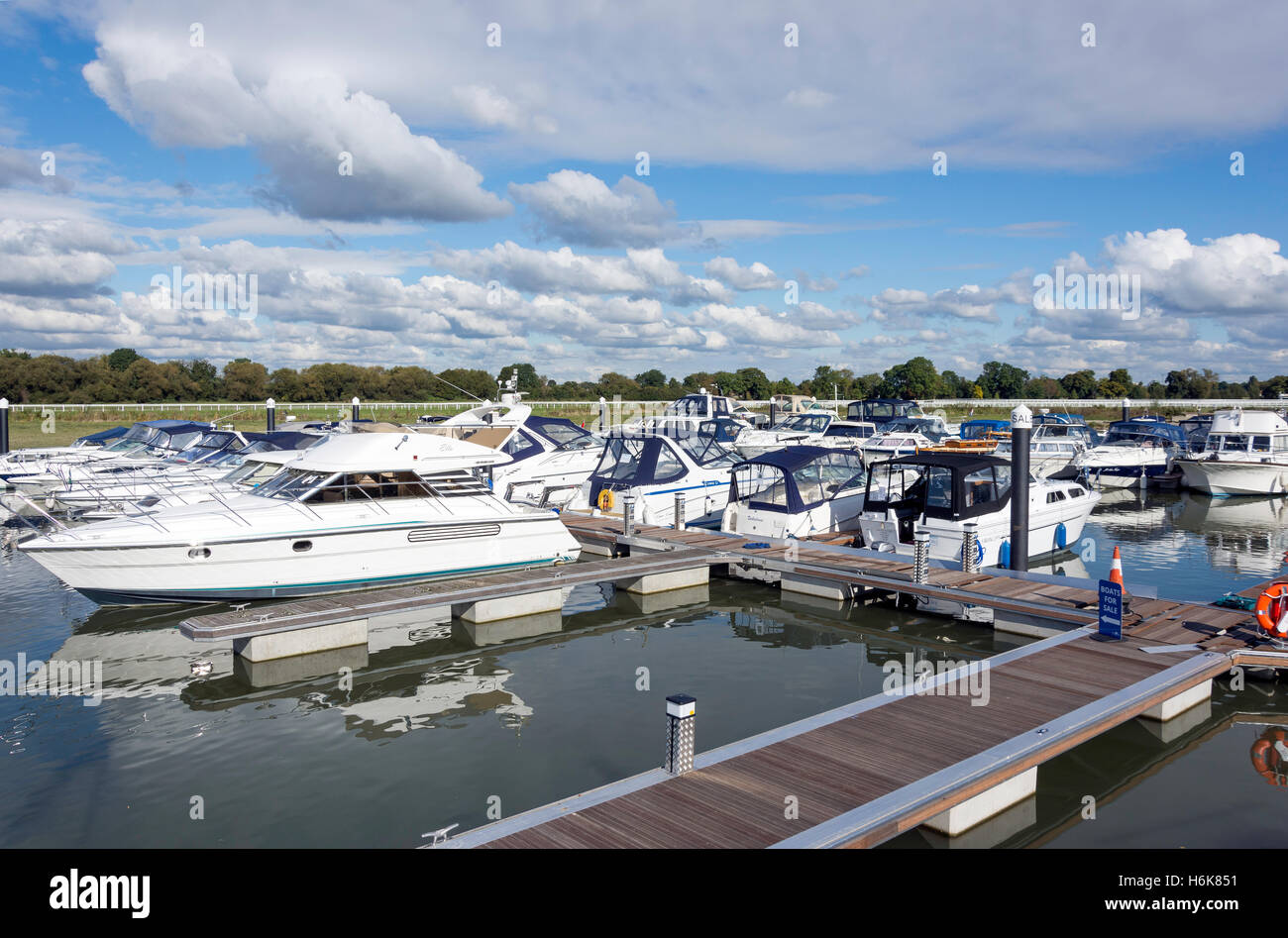 Racecourse Marina on River Thames, Maidenhead Road, Windsor, Berkshire