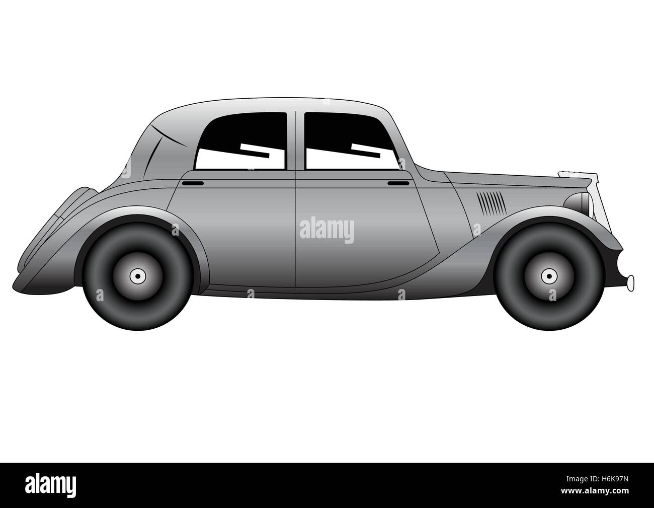 Coupe - vintage model of car Stock Vector