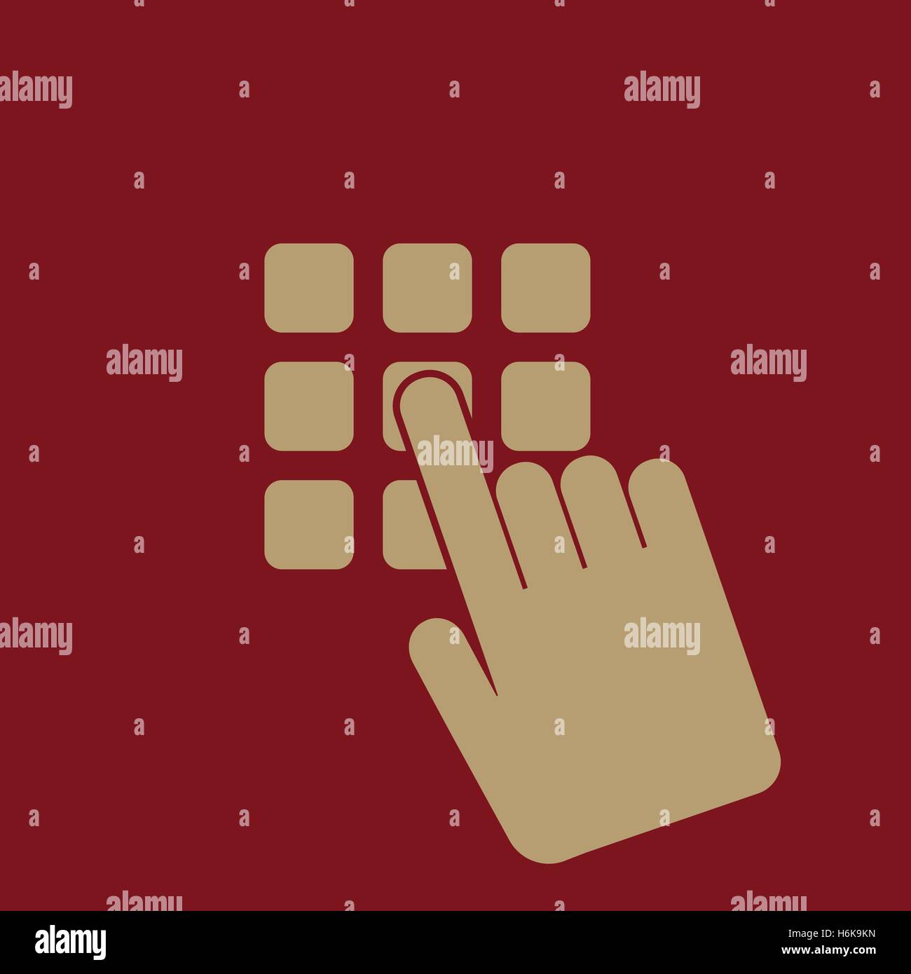 The pin code icon. Password and unlock, access, identification, unlock