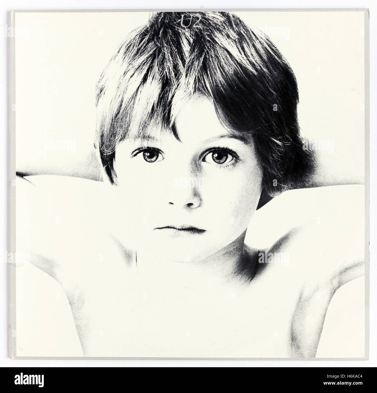 Cover of 'Boy', 1980 album by U2 on Island Records - Editorial use only Stock Photo