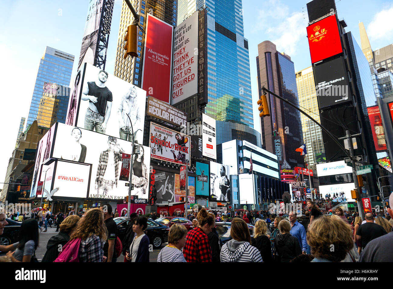 Times Square, Midtown Manhattan, New York City Stock Photo