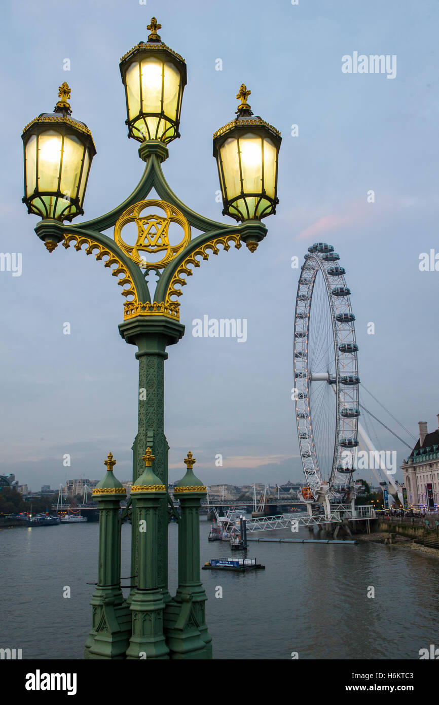 London Eye and County Hall Stock Photo - Alamy