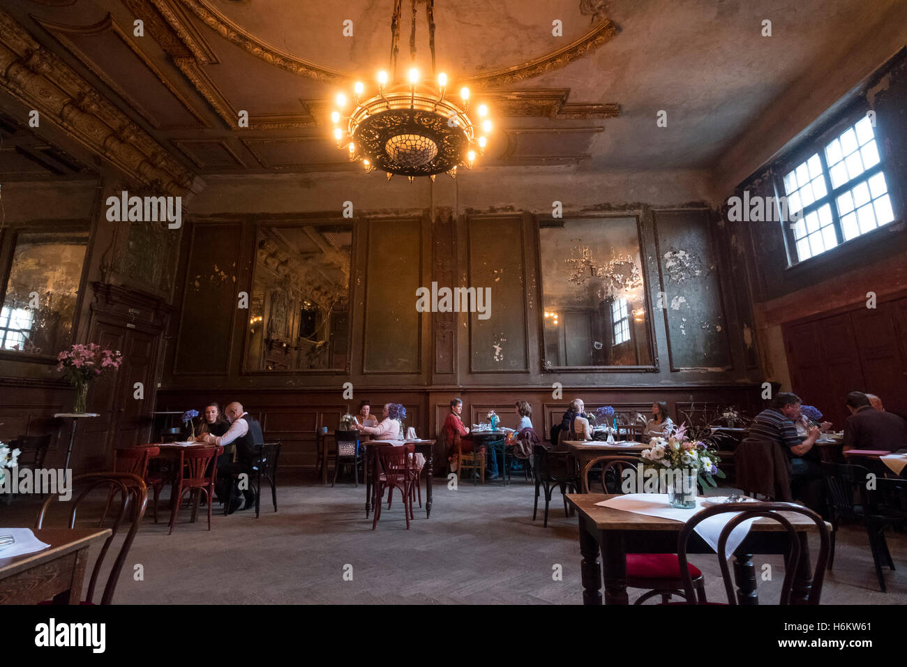 Interior of historic Clarchens ballroom cafe in Mitte Berlin Germany Stock Photo