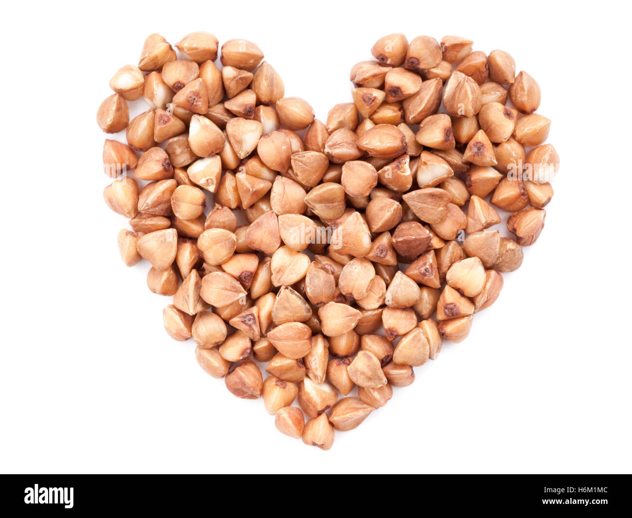 buckwheat heartshaped isolated Stock Photo Alamy
