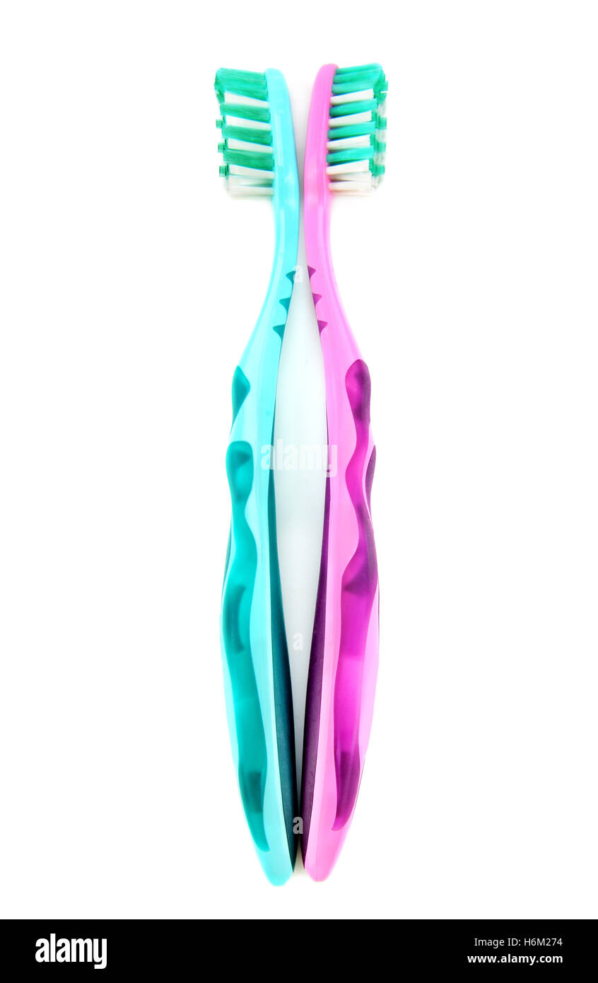 Toothbrushes isolated on white background Stock Photo - Alamy