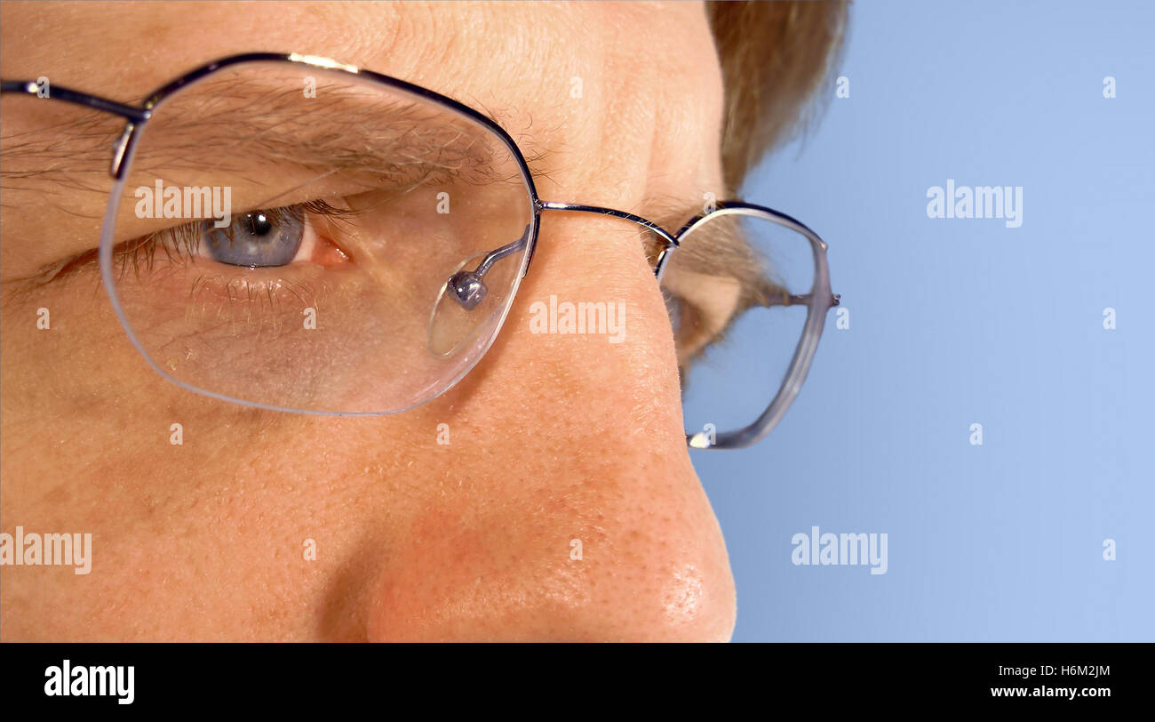 eyeglass wearers Stock Photo
