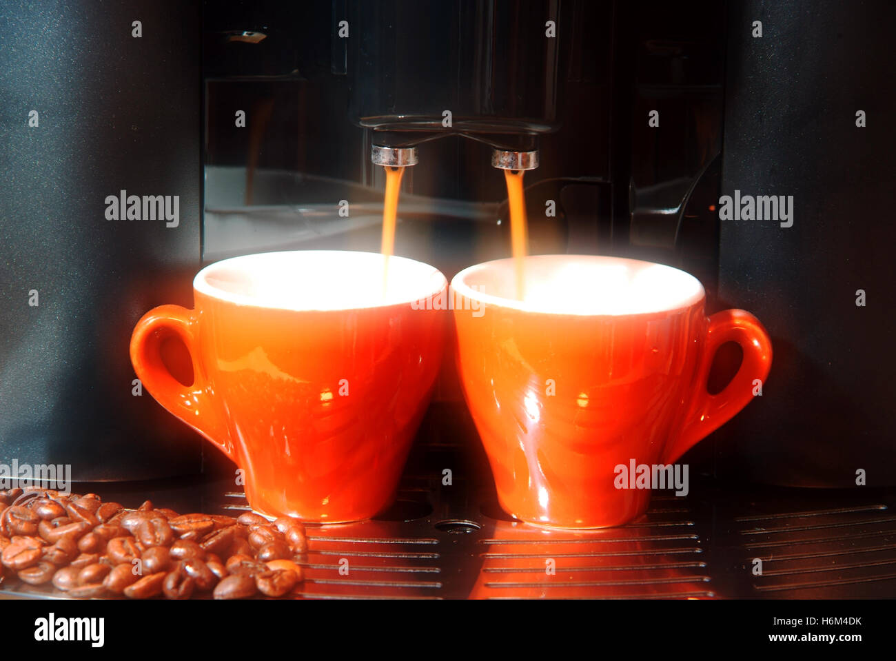 espresso for two Stock Photo