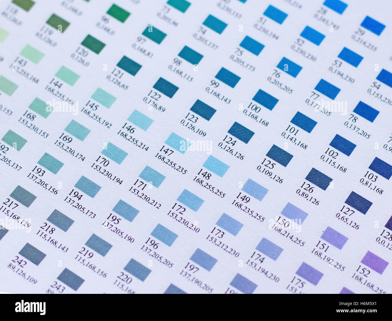 Colour chart hi-res stock photography and images - Alamy