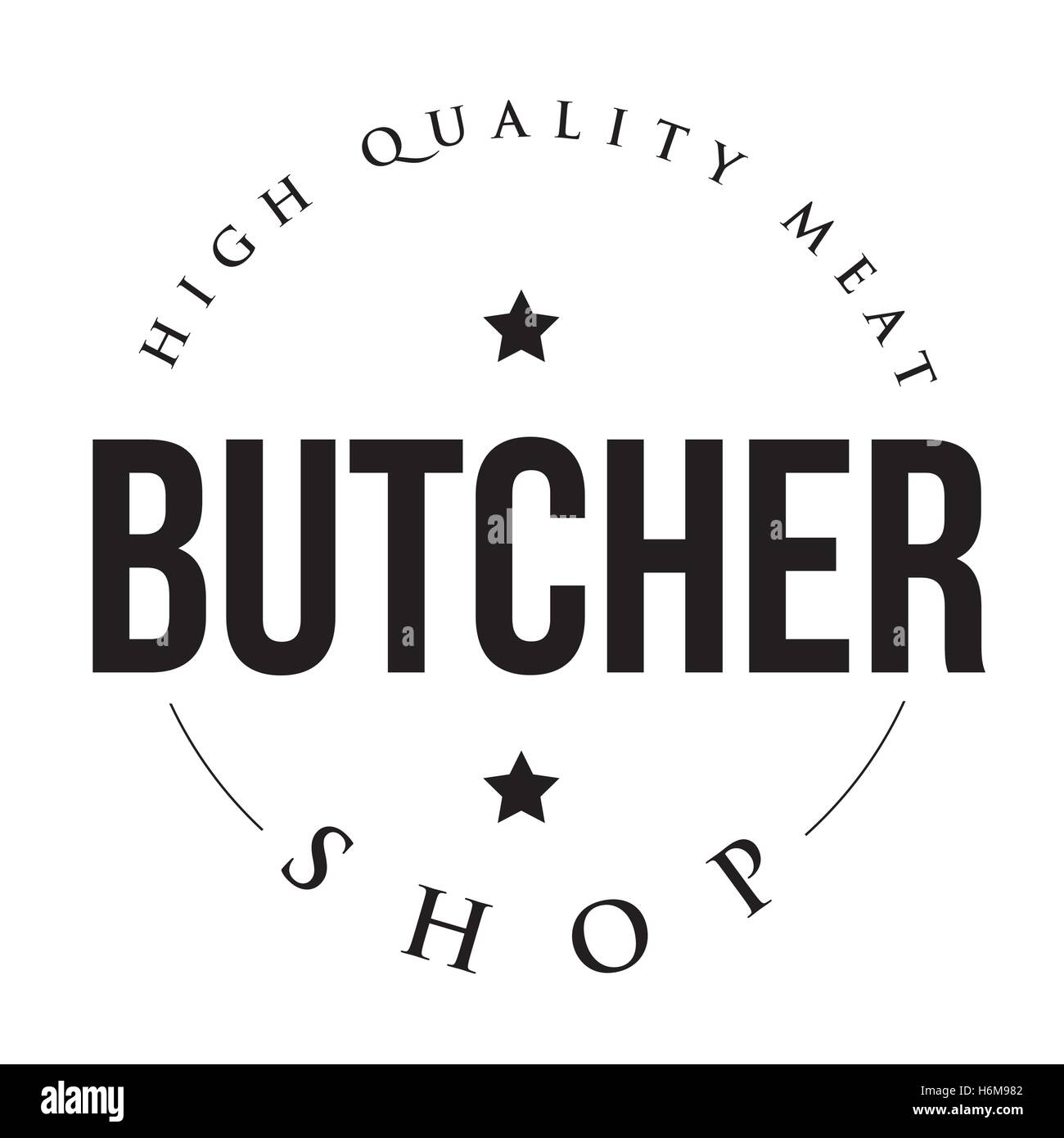 Butcher shop Stock Vector Images - Alamy