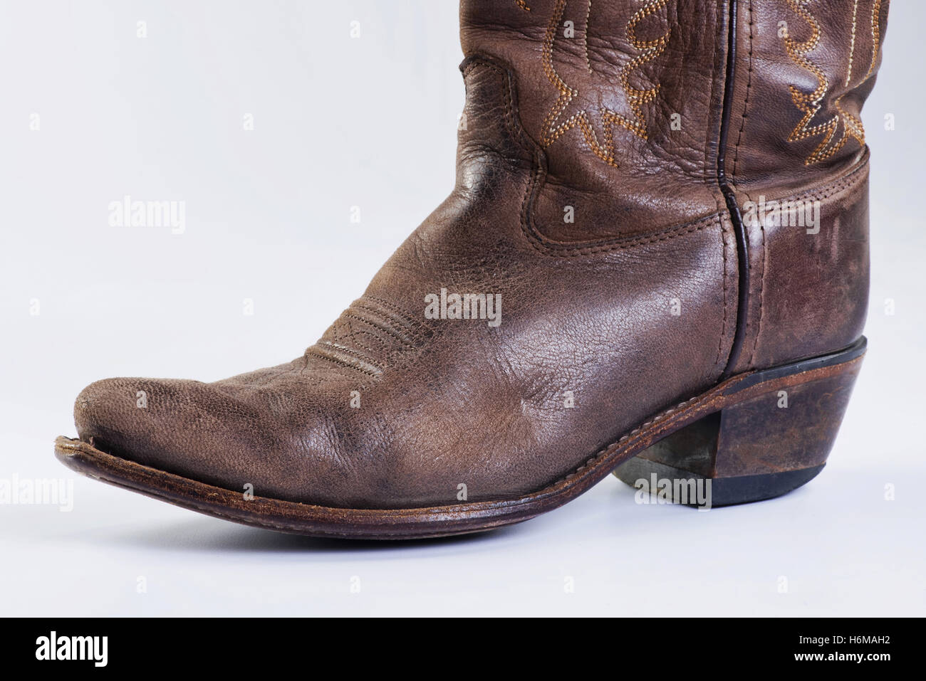 Cowboy boots with room for your type Stock Photo Alamy