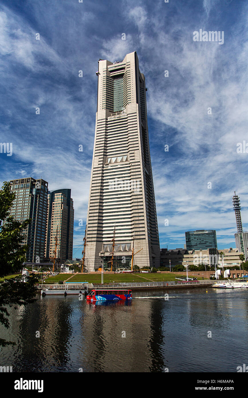 Yokohama Landmark Tower in Japan. Stock Photo