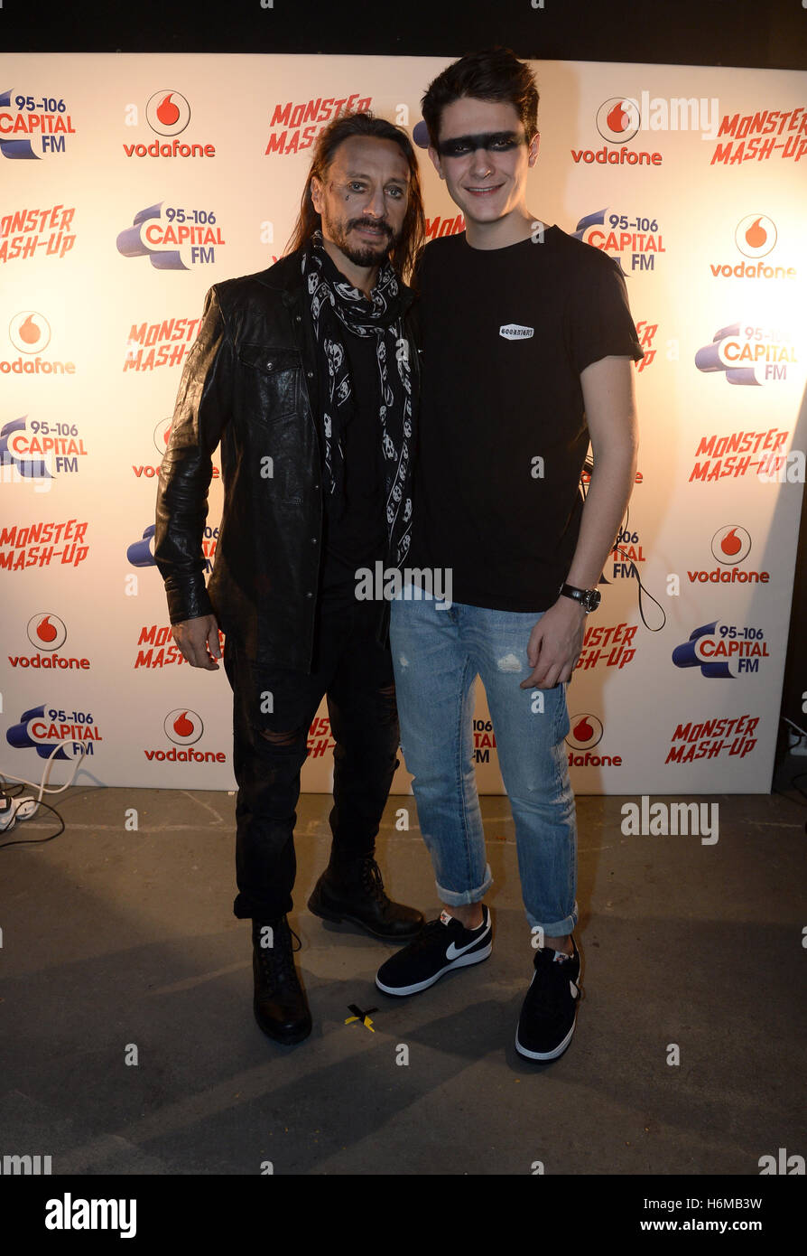 Bob Sinclar and Kungs backstage during Capital FM's Monster Mash