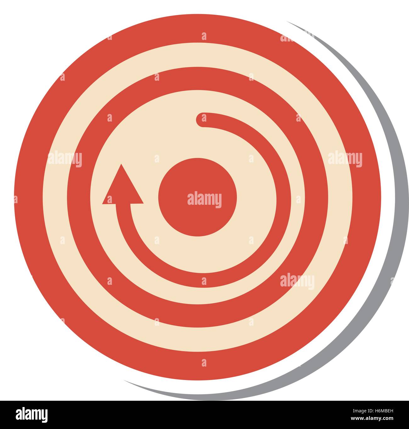 arrow target isolated icon vector illustration design Stock Vector ...