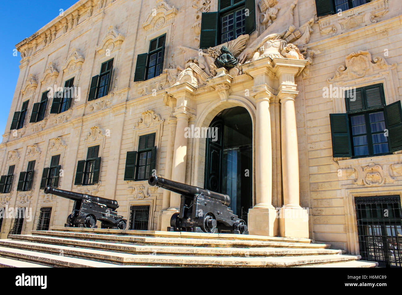 The office of the Prime Minister, Valletta, Malta Stock Photo
