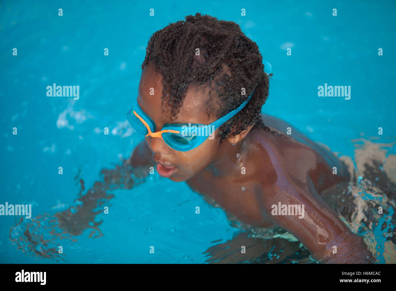 African Child Happy Wet High Resolution Stock Photography and Images - Alamy