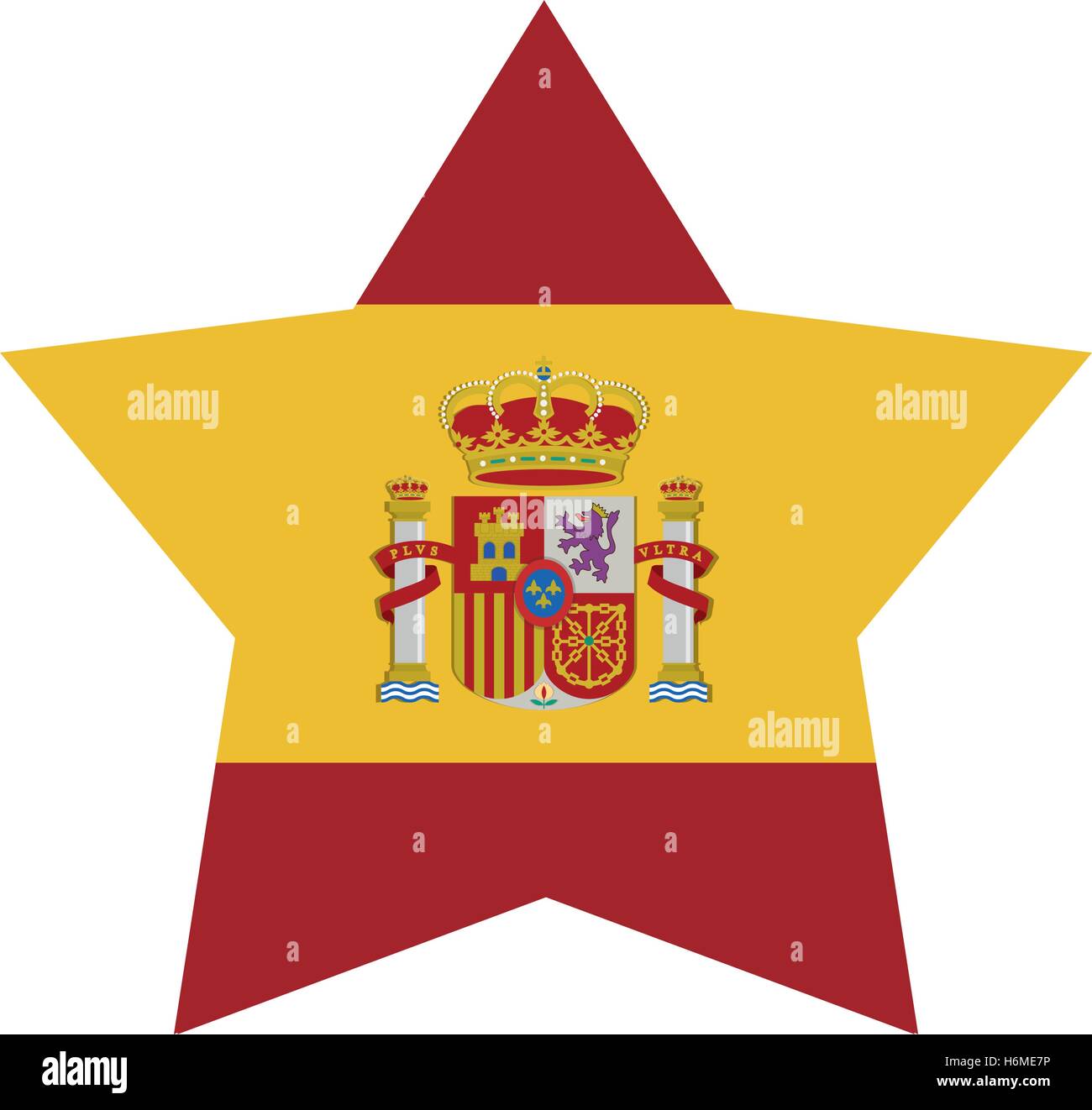 spain flag isolated icon vector illustration design Stock Vector Image ...