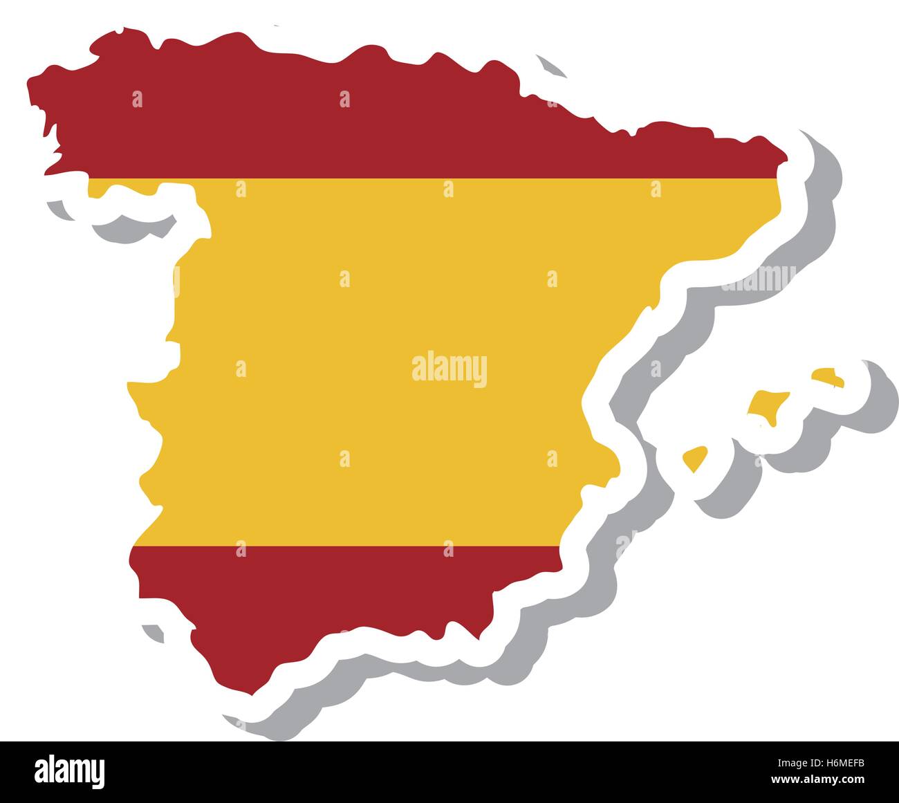 spain map geography isolated icon vector illustration design Stock ...