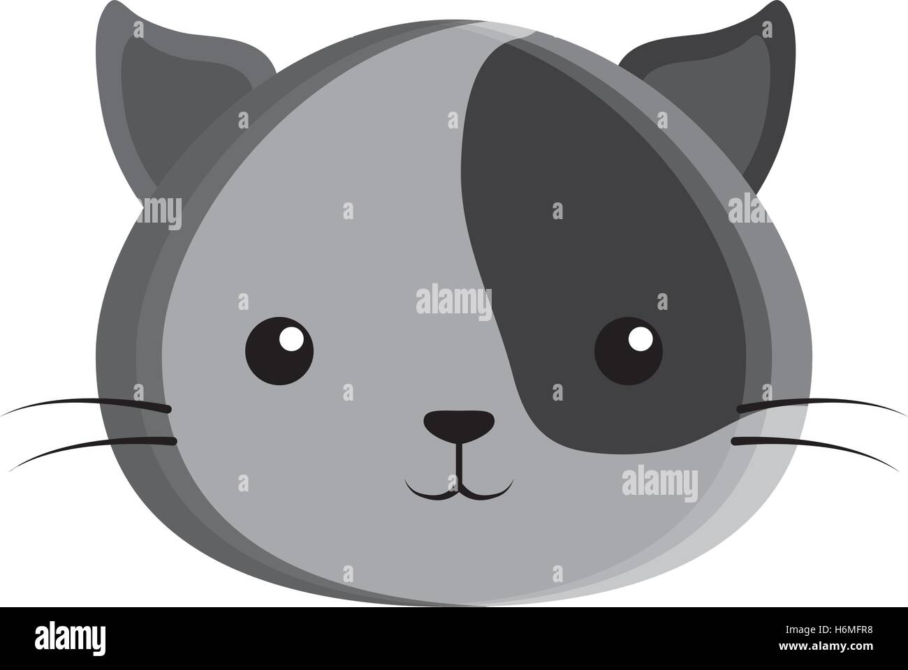 cute cat kawaii style vector illustration design Stock Vector Image ...