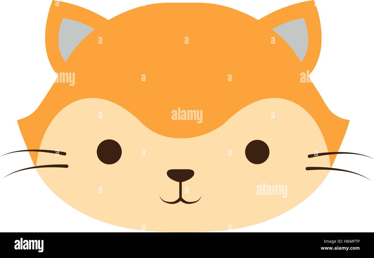 cute cat kawaii style vector illustration design Stock Vector Image ...