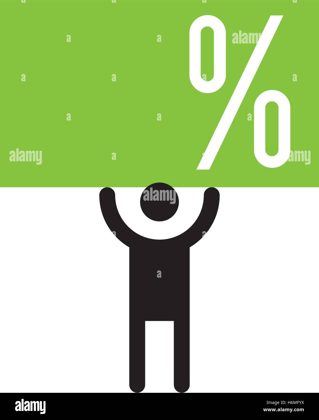 100 Percent and Man Icon Concept Design Stock Vector Image & Art - Alamy