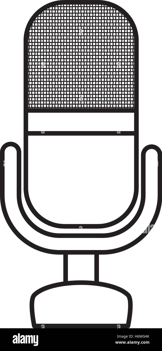microphone audio device isolated icon vector illustration design Stock ...