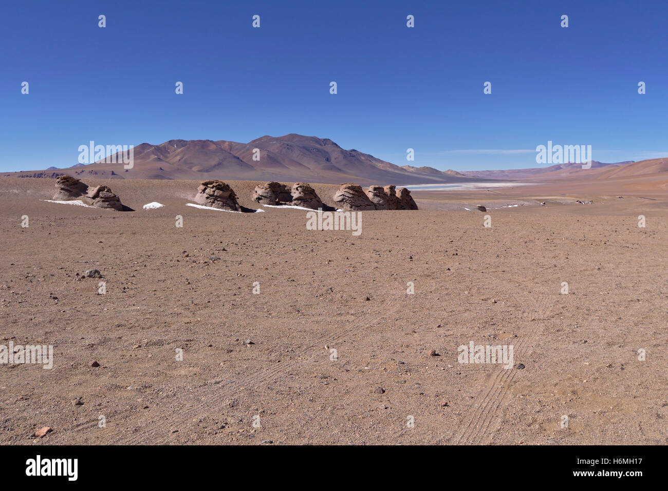 Erosion sculpted rocks in the desert of Atacama, Chile Stock Photo - Alamy
