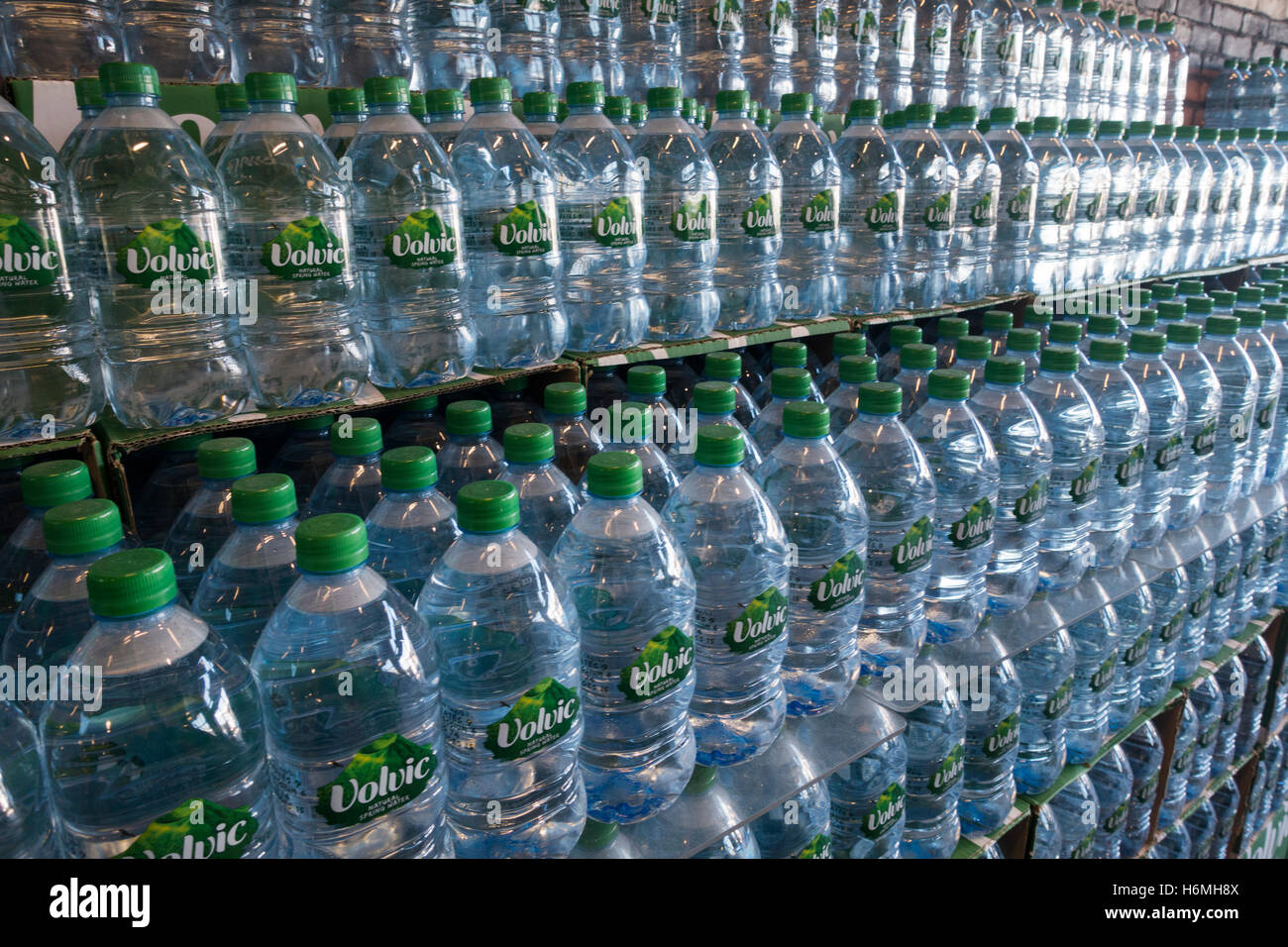 Volvic Natural Mineral Water Stock Photo - Alamy