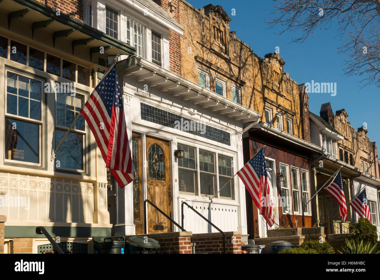 windsor terrace row houses Brooklyn NYC Stock Photo Alamy