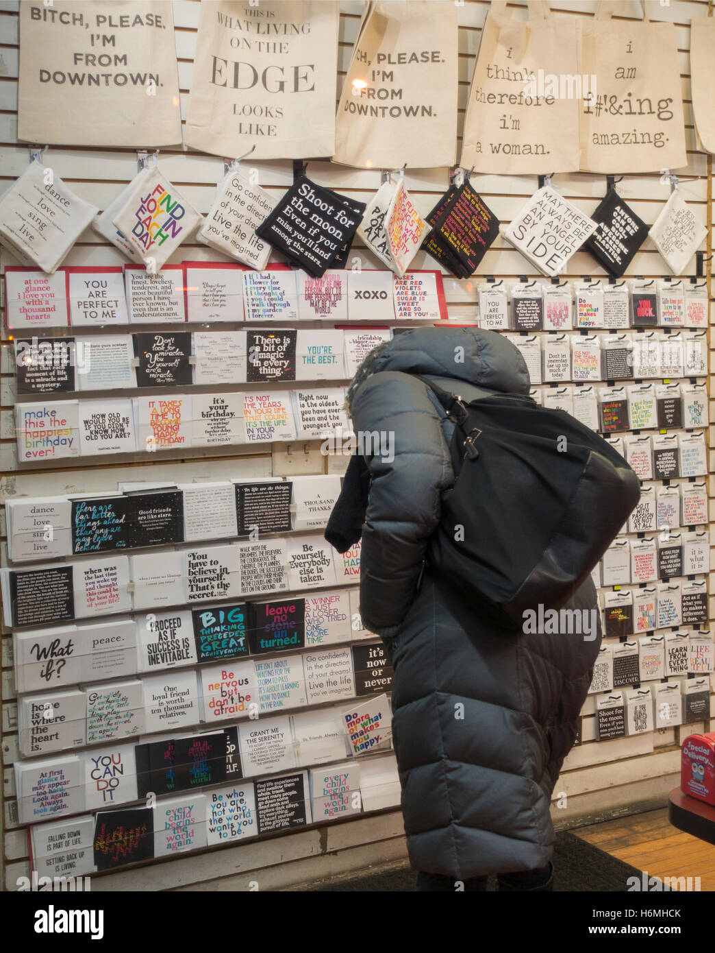 card shop Brooklyn NYC Stock Photo Alamy