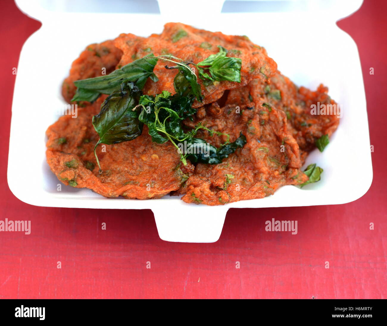 Deepfried curried fish patties Stock Photo Alamy