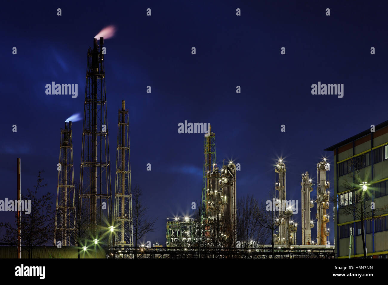 total refinery leuna germany Stock Photo