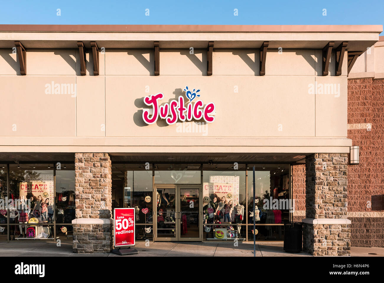 Justice for girls retail clothing store Stock Photo - Alamy