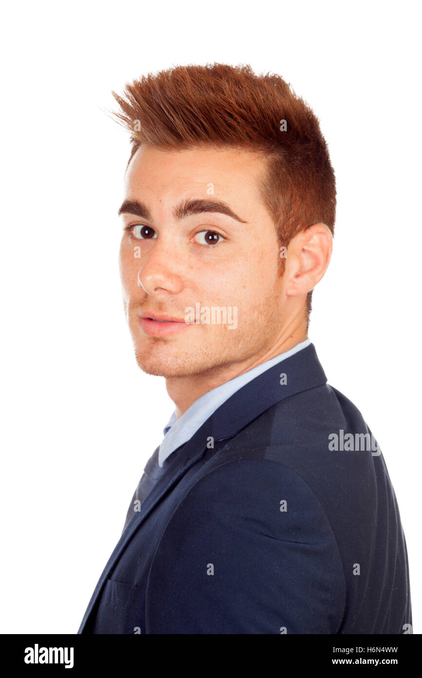 Stylish businessman isolated on a white background Stock Photo - Alamy