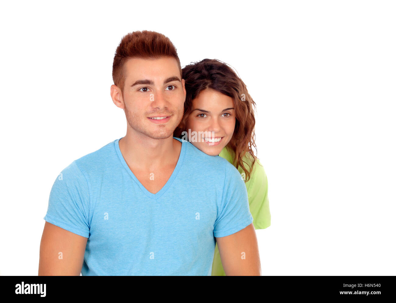 Young couple in love isolated on white background Stock Photo - Alamy