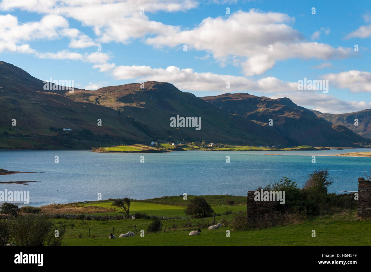 Farms and cottages near Ardara, County Donegal, Ireland Stock Photo Alamy